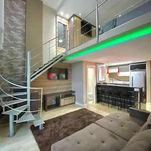 Casa de Férias Saint Sebastian Flat 612 - Com Hidro! Ate 4 Pessoas, Duplex, No Centro, Jaraguá do Sul